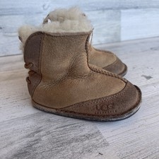 Pre-Loved UGG Australia Brown Fur Lined Baby Boots Size S