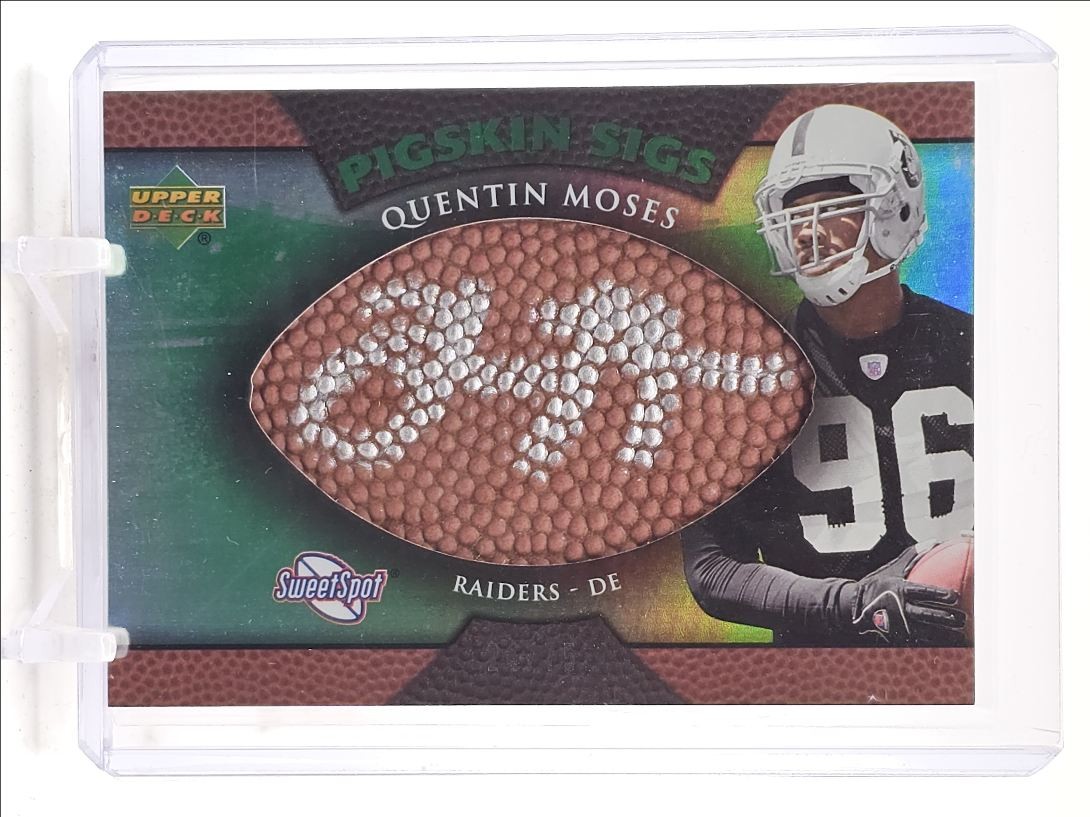 Quentin Moses Upper Deck Sweet Spot Pigskin Sigs #QM Green 50