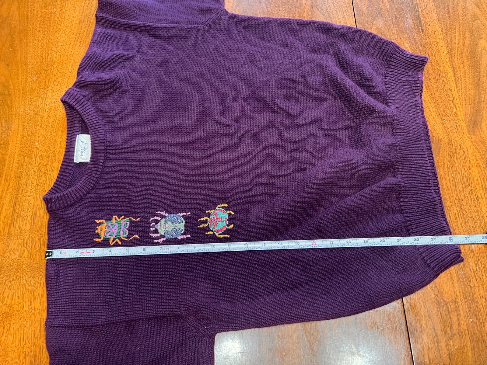 Essential Elements Embroidered Scarab Beetle Bug … - image 12