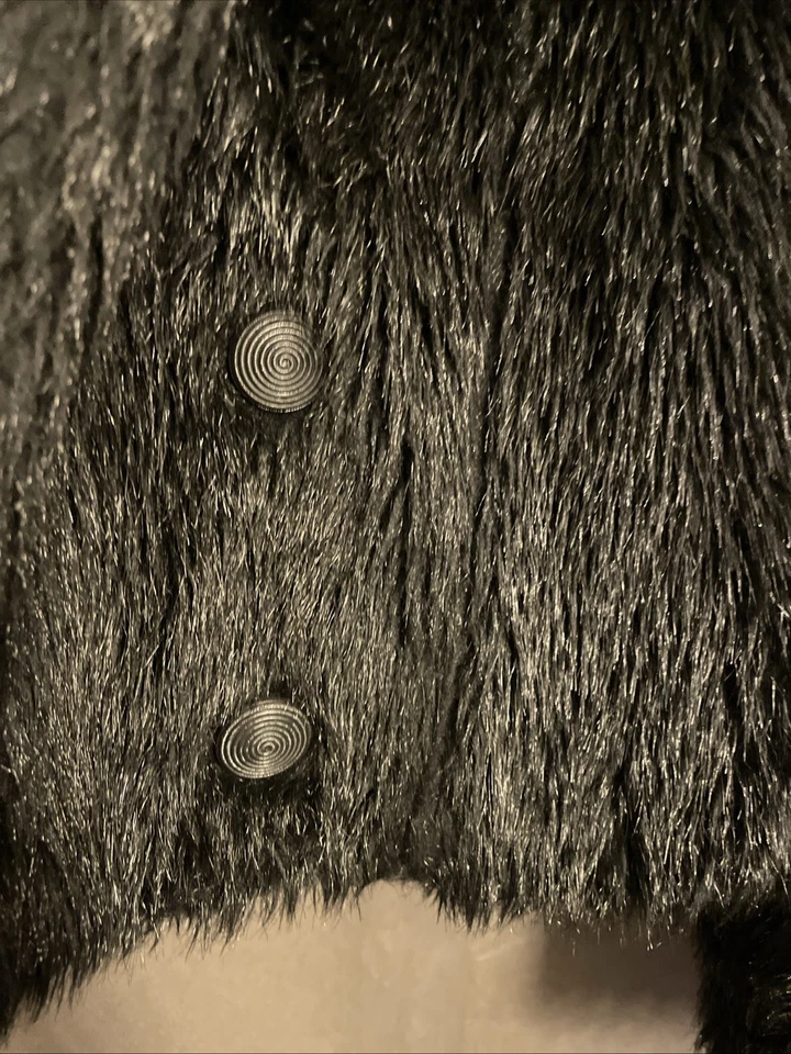 Chaqueta de piel sintética vintage, para mujer talla mediana, gótica, glam, rock, Y2K Foto 2 de 4