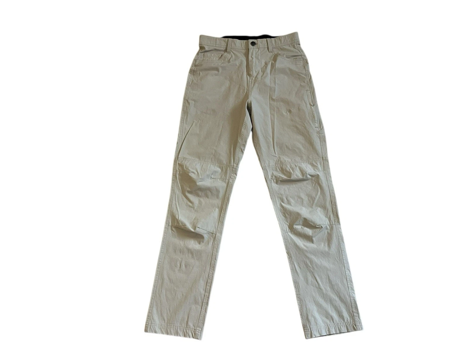 Ascend Mens 30x32 Hiking Cargo Pants Beige Outdoor Fishing Utility Nylon Pants