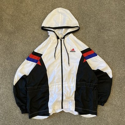 VTG Adidas Jacket Mens XL Multicolor Windbreaker Vented Track Streetwear Y2K 
