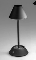 Led Tischlampe Touch Matt Schwarz H. 26Cm Aus Metall Formano Wa