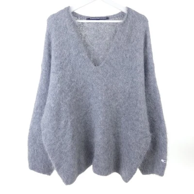 10 DAYS AMSTERDAM Pullover Alpaka Grau V-Neck Gr. M - Bild 1 von 3