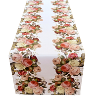 TischläUfer 40 X 140 Cm Druckmotiv Rosen Rosenmuster Landhaus