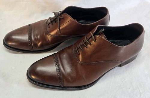 To Boot New York Herren Größe 9,5 Braun Brandon Kappe Zehe Oxford Cognac Leder - Bild 2 von 8