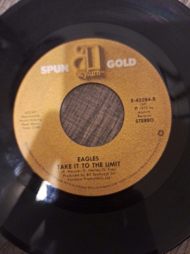 Rock 45 Eagles - Take It To The Limit / Lyin' Eyes On Spun Gold - Picture 3 of 4