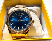 Invicta Specialty 40mm Gold-Tone Stainless Steel Watch with Blue Dial 69007