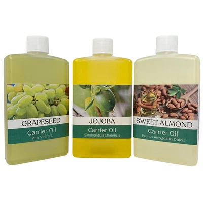 Carrier Oils & Base Oils For Essential Oils - Massage - Hair Skin Care - 100ml