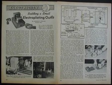 Electroplating Transformer 1949 How-To PLANS INFO