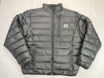 MUDDY WATER HEATED DOWN JACKET   BLACK SIZE XL 