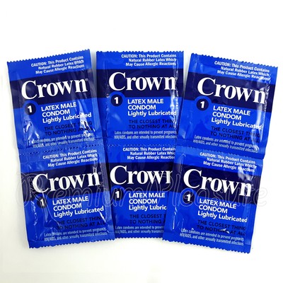 crown natural rubber latex condoms lightly lubricated Crown / Beyond Seven Condoms Assortment main image 1
