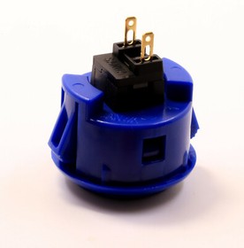 Sanwa Denshi Original OBSF-30 ROYAL BLUE Push Button JAMMA guitar kill switch 
