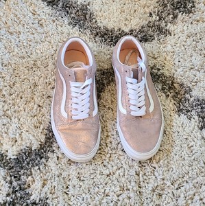rose gold metallic vans