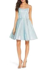 MAC DUGGAL SHIMMERING ICE FIT & FLARE DRESS sz 16
