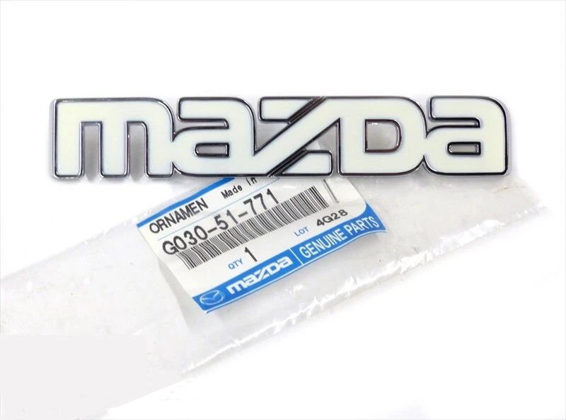 Mazda 323 626 MPV B2000 GLC Front Grille White Mazda Emblem OEM New G03051771 - Image 3 of 4