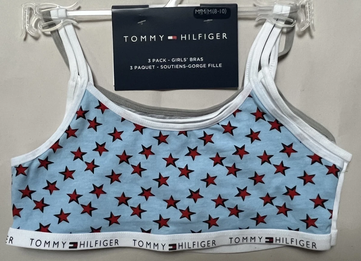 Tommy Hilfiger - Girls Blue & White Bras (2 Pack)