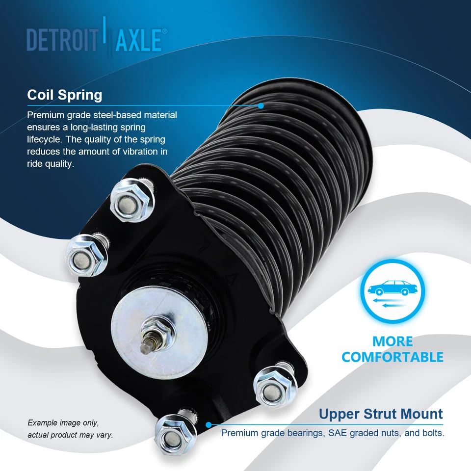 Bujes de cojinete de rueda de resorte helicoidal de puntales delanteros para Jeep Liberty 2002 2003 2004 2005 Foto 3 de 4