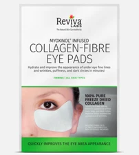 Reviva Labs Collagen-Fibre Eye Pads 3 Sets of Two Contoured Pads