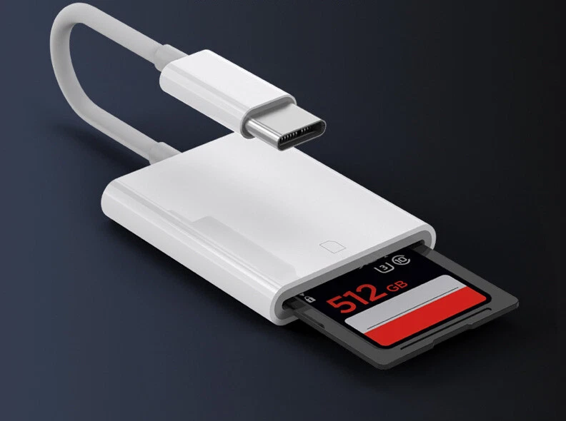 USB-C Kartenleser Speicherkartenleser Handy SD Card Reader USB OTG Typ C iPhone - Bild 4 von 4