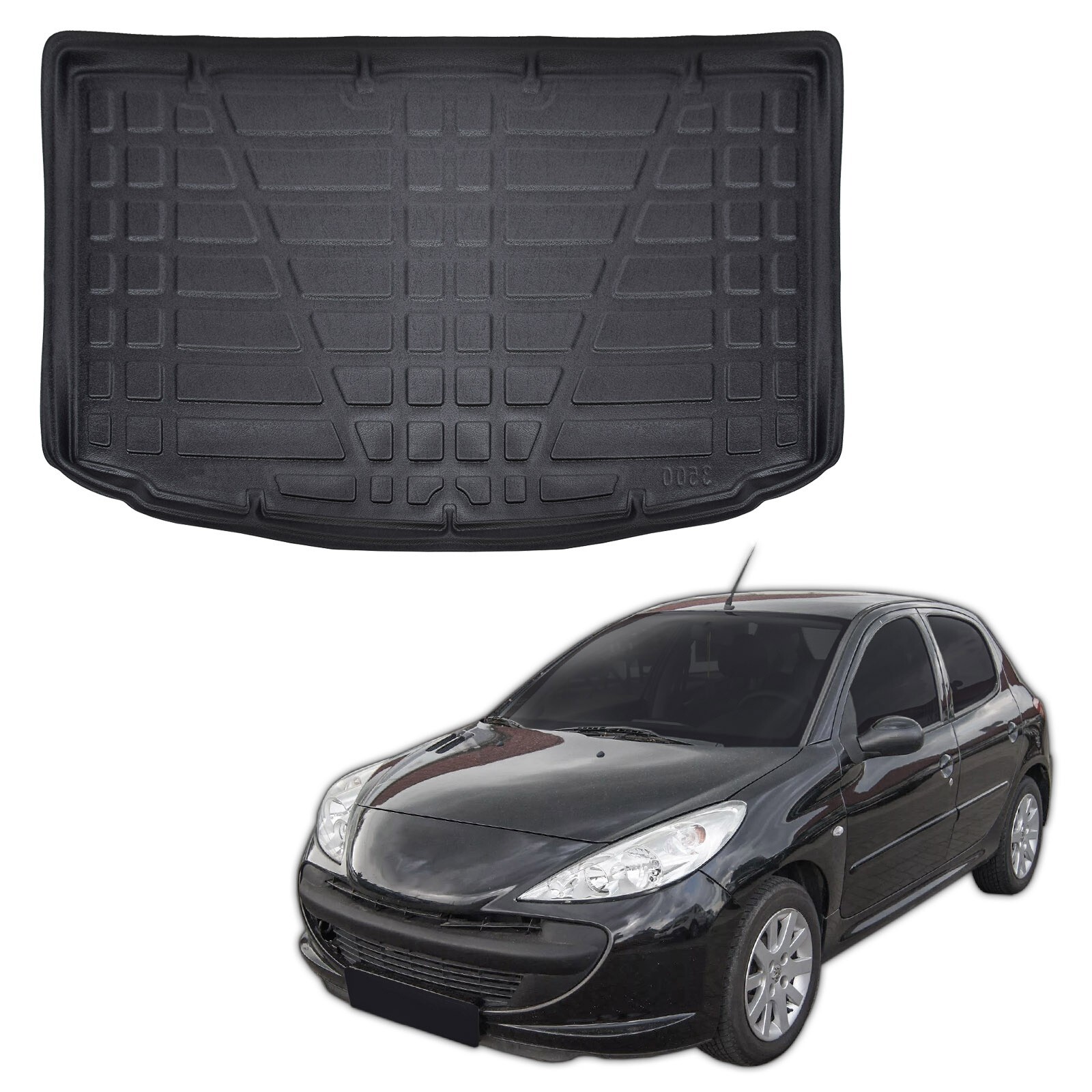 Tapis de coffre Peugeot 206 pour protèger vos sorties et chiens