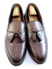 Allen Edmonds "GRAYSON" Men's Leather Tassel Loafers 11.5 E Dark Chili USA 491N