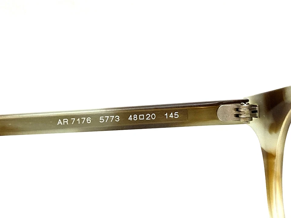 Новый Giorgio Armani AR7176 5773 мужской в полоску зеленый круглый очки оправы 48/20 - Изображение 4 из 4