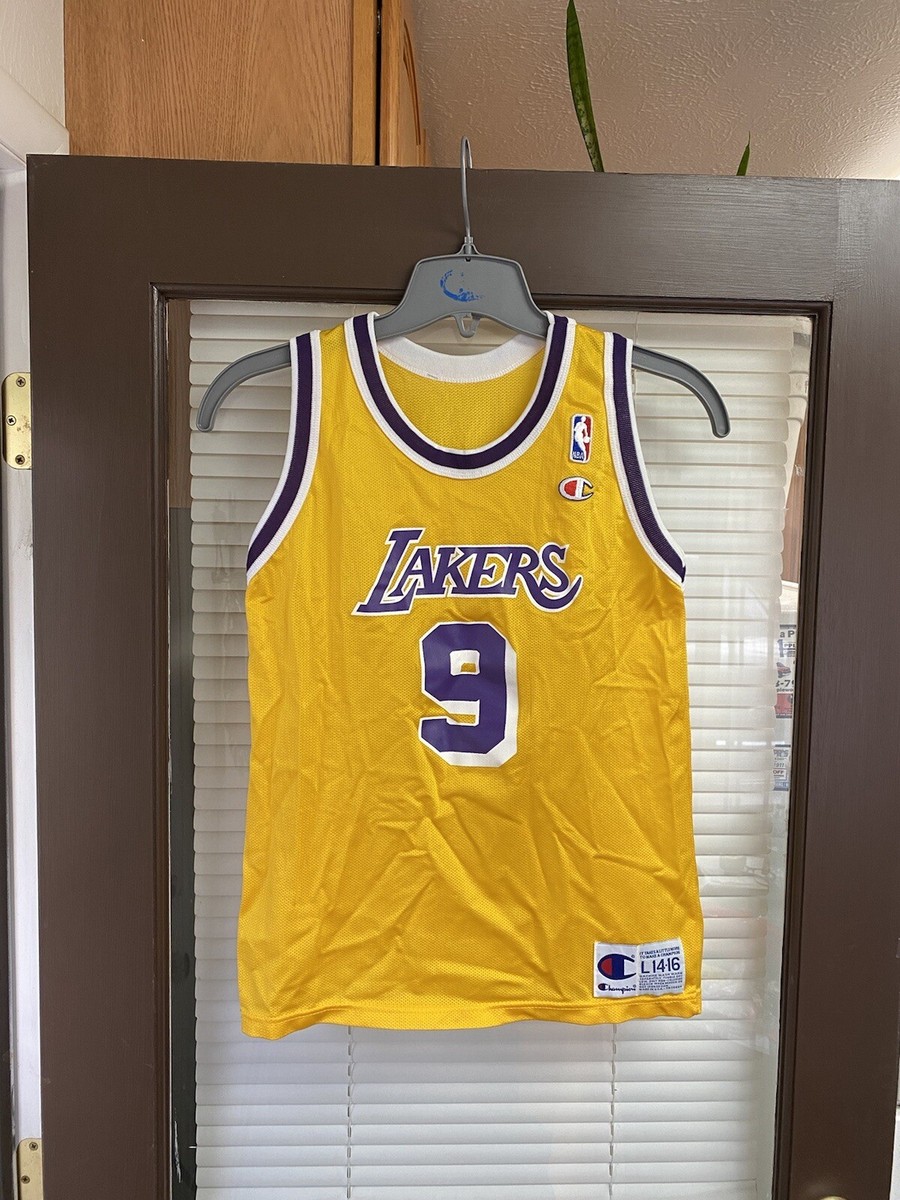 Vintage CHAMPION Nick Van Exel #9 Los Angeles Lakers NBA Vintage CHAMPION Nick Van Exel #9 Los Angeles Lakers NBA