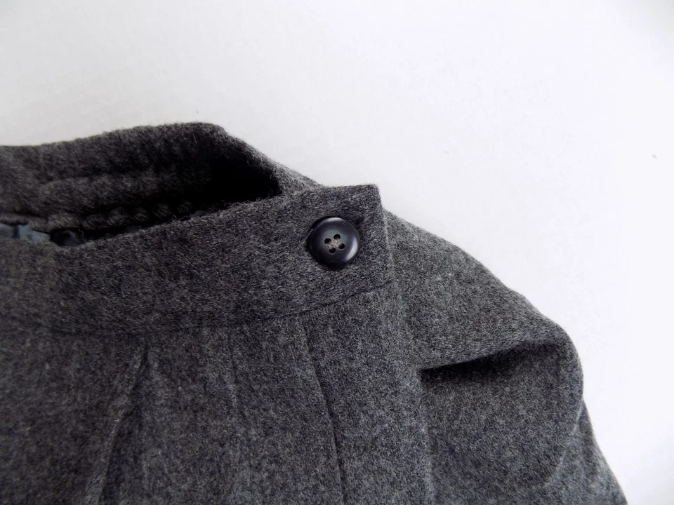 Falda de lana Orvis Wrap gris carbón liso talla 8  Foto 3 de 4