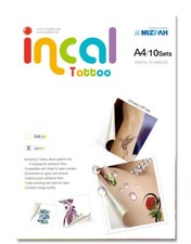 Incal Tattoo Temporary Tattoos Decal Paper for Laser Printer - 10sets A4