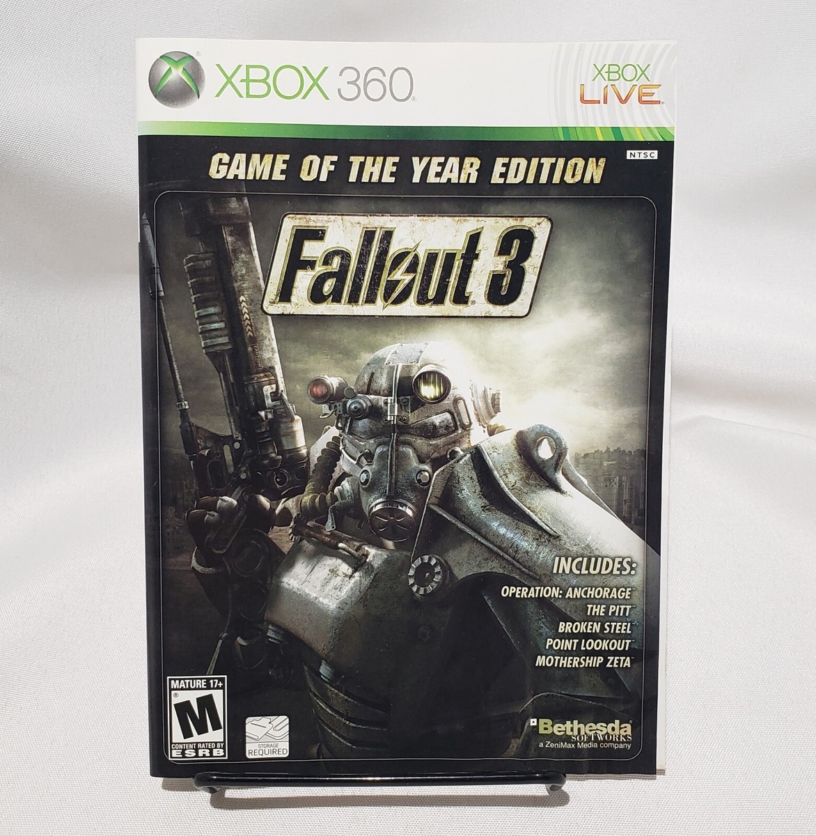 Fallout 3 Liner Art Only Xbox 360 GOTY Edition | eBay