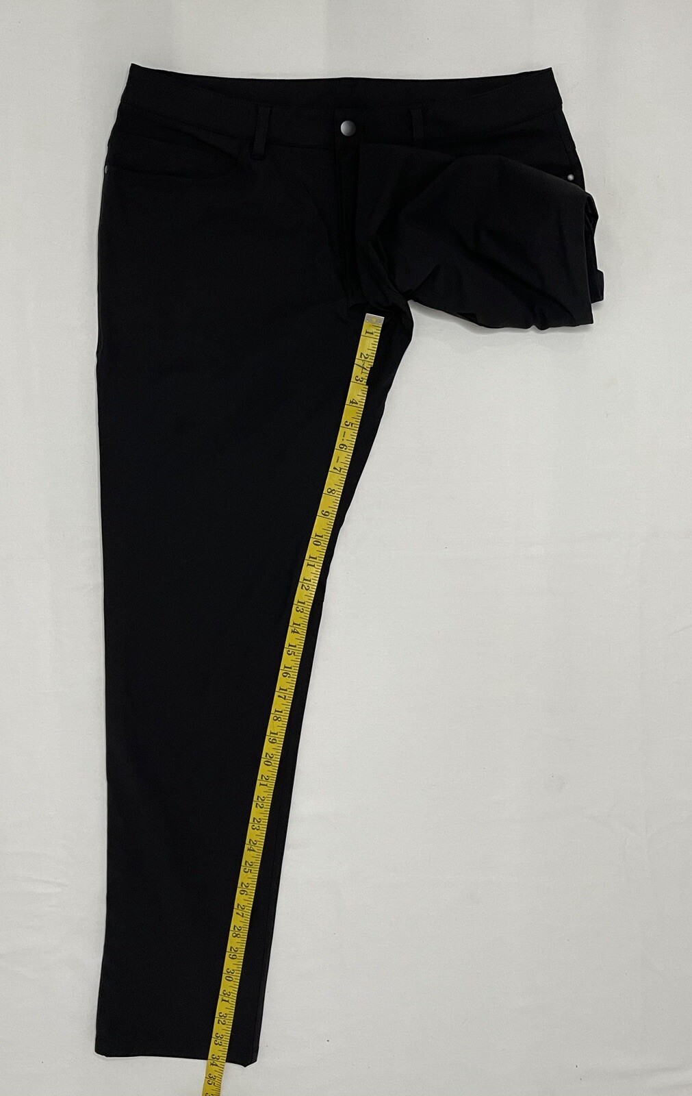 Lululemon Men's Classic 34 (34x34) ABC Commission Pants Black Belt Loop
