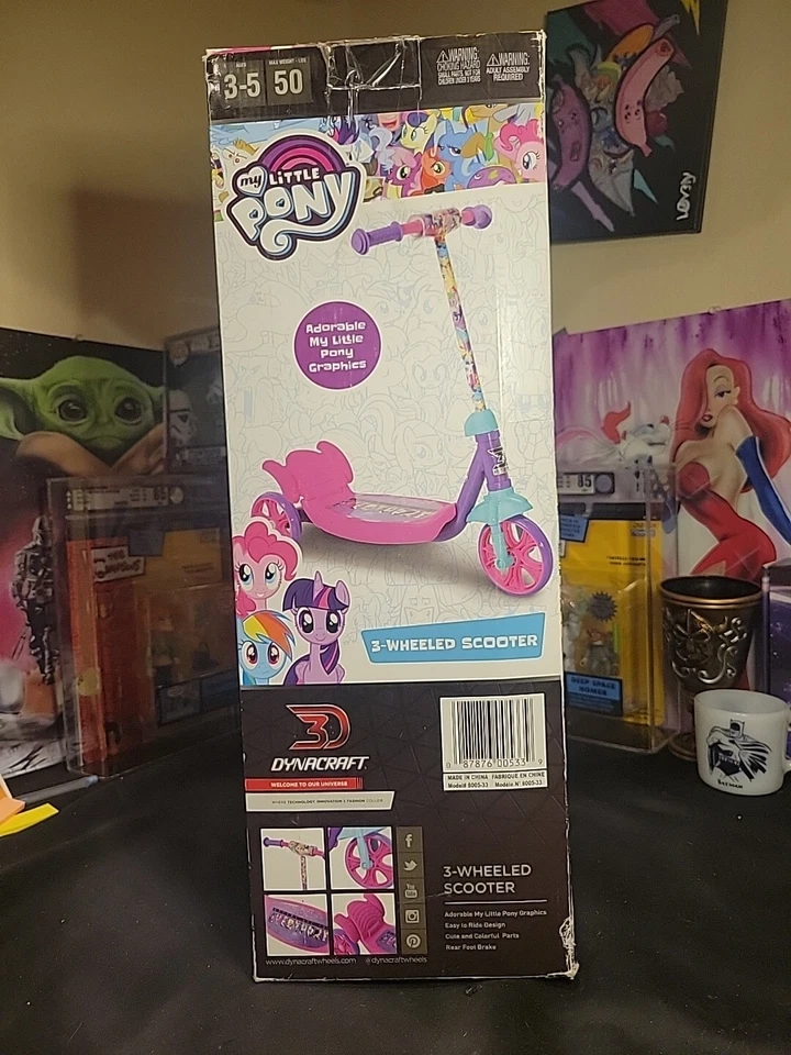 NUEVO SCOOTER DE 3 RUEDAS MY LITTLE PONY DYNACRAFT Foto 3 de 4