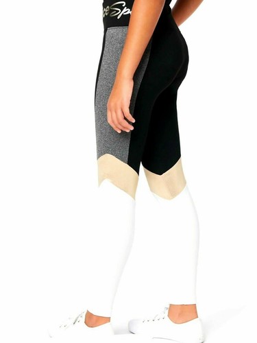 Justice J Sport Girl's Colorblock Full Length Leggings Size Large (12/14) NWT - Picture 3 of 10