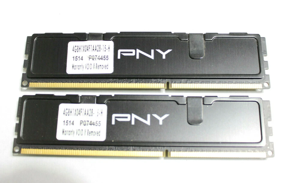 PNY 8GB Kit Game Memory ( 4GB x 2 ) PC3-12800U DDR3-1600 4GBH1X04F1AA28-15-H - Image 2 of 2