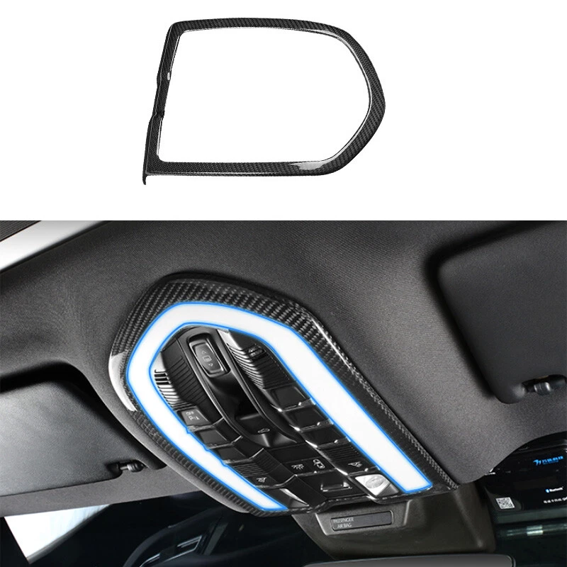 Dry Carbon Fiber Front Reading Light Cover Trim for Porsche Macan 2015-2021