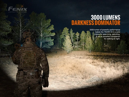 Fenix TK20R v2.0 3000 Lumen Rechargeable Flashlight