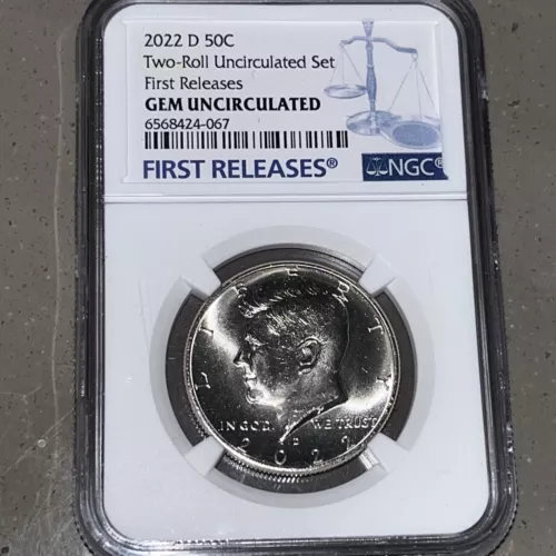 2022 D 🇺🇸KENNEDY NGC GEM UNCIRCULATED HALF DOLLAR FIRST RELEASES BLUE LABEL
