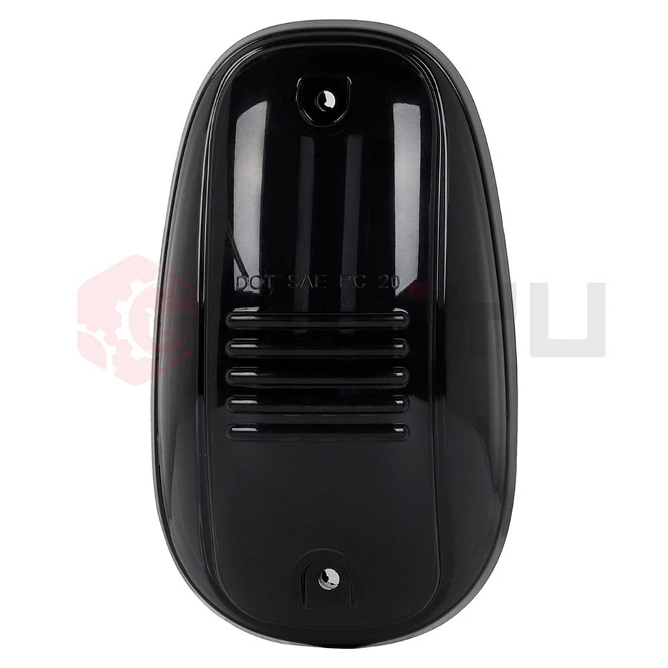 10pcs 12V LED Smoke Lens White Lamp Cab Marker Roof Light + Wiring For Dodge Ram - Image 2 of 4