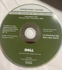 Dell Operating System 2007 Reinstallation DVD Windows Vista Home Basic 32Bit