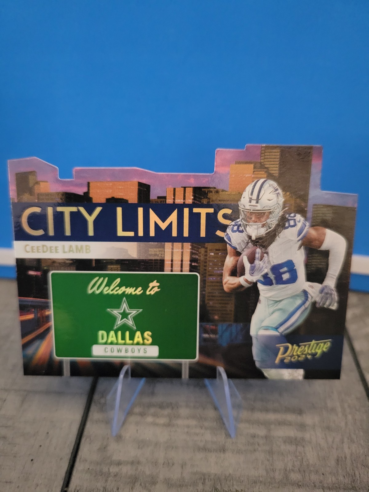 2024 Prestige Football Ceedee Lamb CITY LIMITS SSP CASE HIT #8 DALLAS COWBOYS