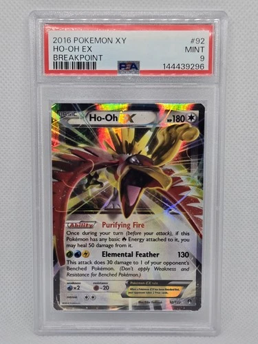 2016 Pokemon XY Breakpoint #92 Ho-Oh EX PSA 9 - US Seller