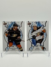 Jamie Drysdale Ice Rookie Groulx 2 Card Lot Ducks UD 2021-22 NM. rookie card picture