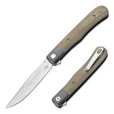 BOKER PLUS® Modern Trapper Uno Pocket Knife 3.23" Nitro-V Blade Micarta 01BO930
