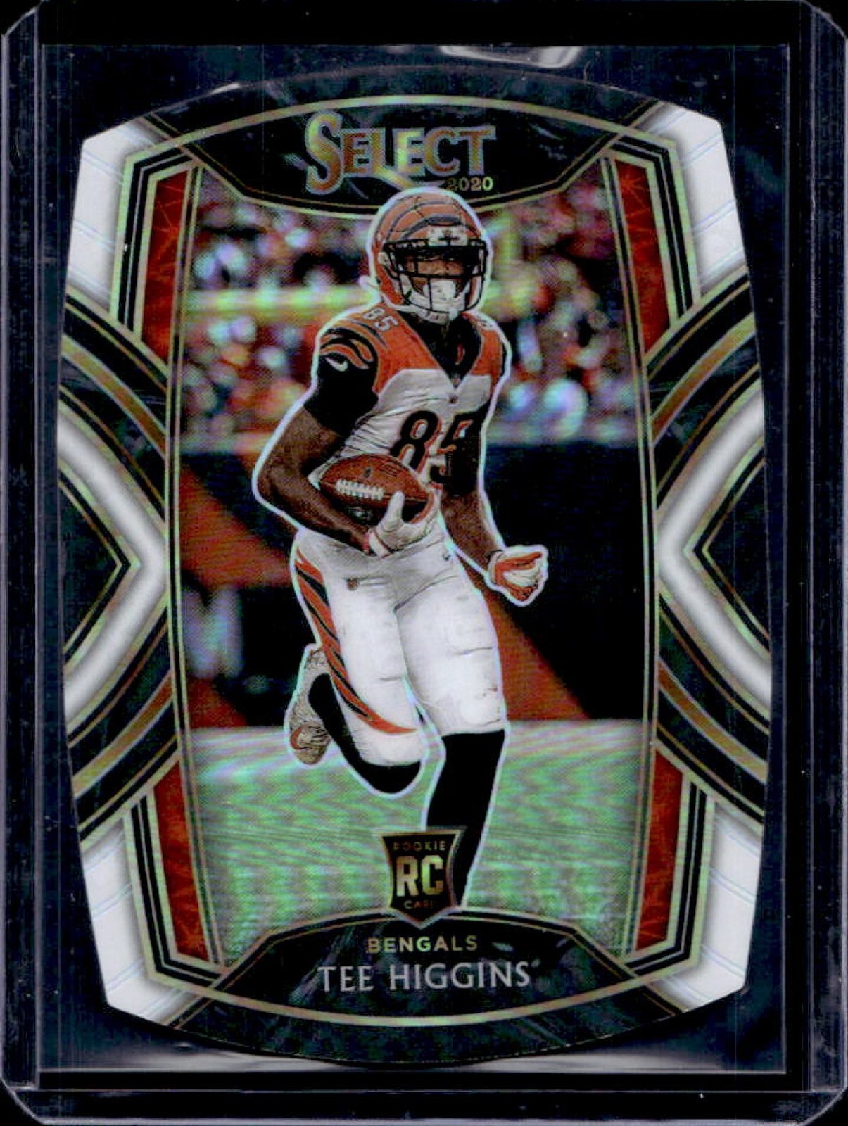 2020 Select Tee Higgins RC White Prizm Die Cut Club #260 Bengals
