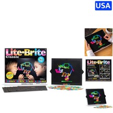 Lite-Brite Ultimate Classic Art Toy   206 Colorful Glowing Pegs, 4 Light Modes