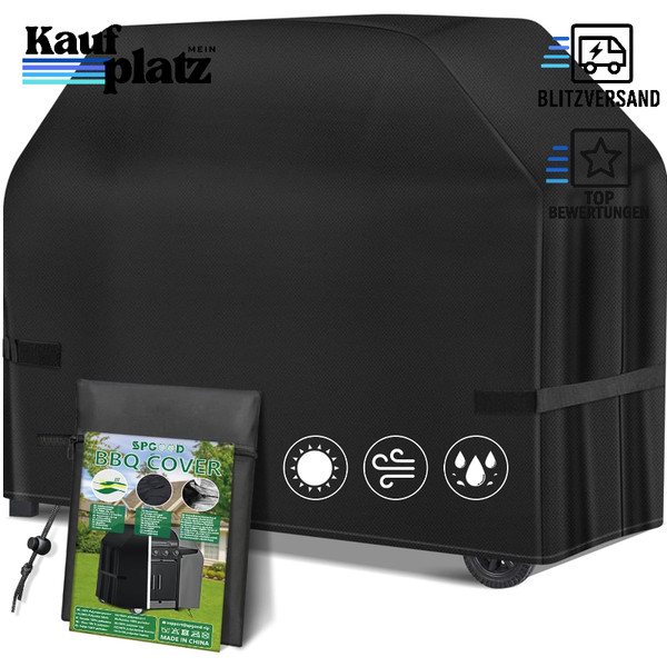 Grillabdeckung Wetterfest 420D Oxford-Stoff Wasserdicht Staubdicht 165X71X122-image