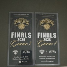 New York Knicks Finals 2026 Game 3 & 4 Commemorative Giveaway Tickets MSG