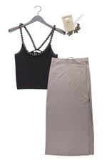 Completo moda donna taglia L con Zara Top taglia L, Bershka gonna taglia L