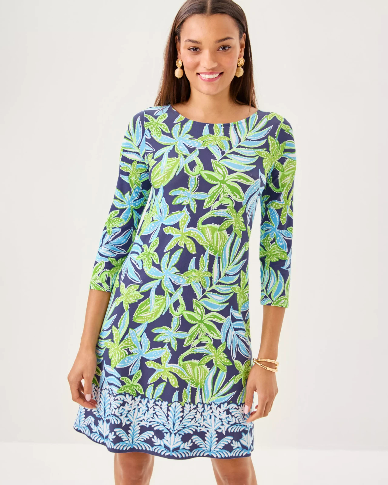 NWT Lilly Pulitzer Ophelia Swing Dress Sapphire Pool Tropical Tango Dress XL